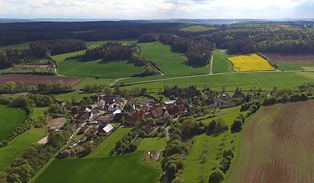 Kleinsteinach von oben fotografiert