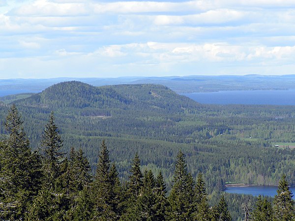 View from a hill in Koli National Park, the most famous tourist attraction in North Karelia