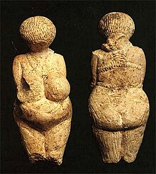 Figurina di Venere trovata nel complesso archeologico di Kostyonki-Borshchyovo, Russia