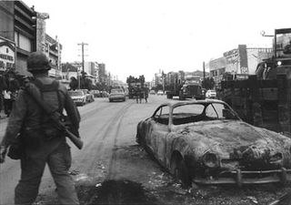 <span class="mw-page-title-main">Koza riot</span> 1970 protest against US military presence in Okinawa, Japan