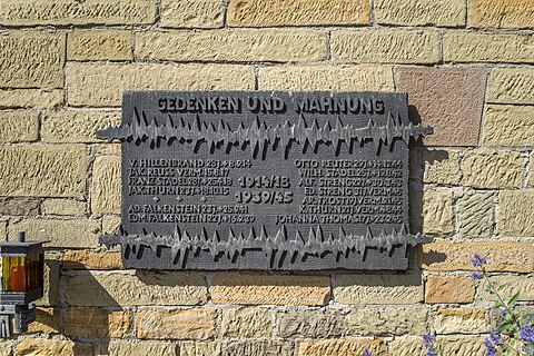 War memorial plate in Siegendorf
