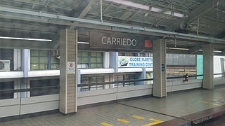 Carriedo LRT station station on the Manila LRT Yellow Line (LRT-1)