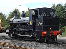 A rear view of the same locomotive. LSWR 0298 Class Beattie Well Tank 5.jpg