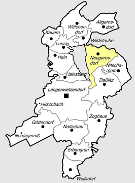 Kaart van Neugernsdorf