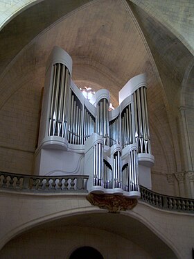 Illustratieve afbeelding van de orgelsectie van de kerk Saint-Pierre de la Réole