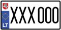 License plate of Lithuania XXX 000 (2023) (2)