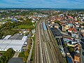 * Nomination Railroad station in Lichtenfels in Upper Franconia seen from the south. Aerial view. --Ermell 05:32, 9 October 2023 (UTC) * Promotion Good quality --Michielverbeek 06:53, 9 October 2023 (UTC)