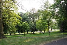 Former Monks' Leys Common, owned by the priory, now part of the Lincoln Arboretum Lincoln Arboretum.jpg