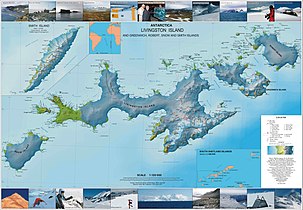 Map of Livingston Island area