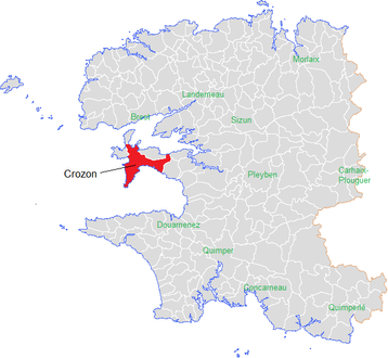 carte bretagne crozon Crozon — Wikipédia