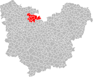 Location of the association of municipalities in the Eure department