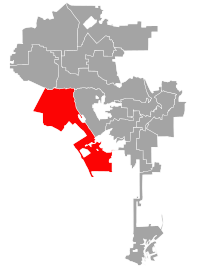 Map of the: district