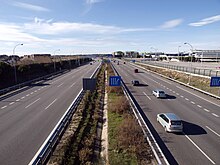 La M-40 cerca de Pozuelo de Alarcón.