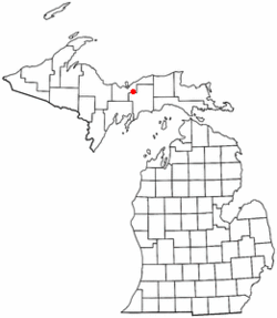 Vị trí trong Quận Alger, Michigan