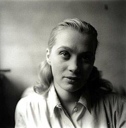 Mai Zetterling fotograferad av K.W. Gullers, 1948.