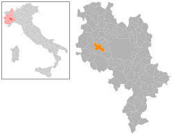 Placering af Villafranca d'Asti