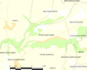 Poziția localității Rozet-Saint-Albin