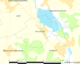 Mapa obce Écluzelles