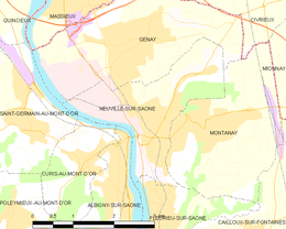 Neuville-sur-Saône - Localizazion