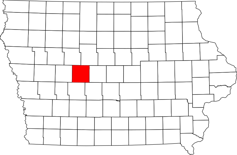 صورة:Map of Iowa highlighting Greene County.svg