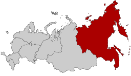Distriktets läge i Ryssland