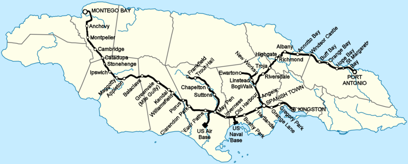 File:Map of the Jamaica railway system at its pre-bauxite peak (1945) - small borders.png