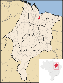 Poziția localității Bacabeira