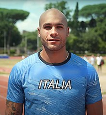 Marcell Jacobs, returning after an injury, confirmed himself as the Italian 100 m champion for the 5th year in a row. Marcell Jacobs portrait.jpg