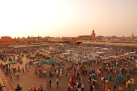 Jemaa-el-Fna square in Marrakech