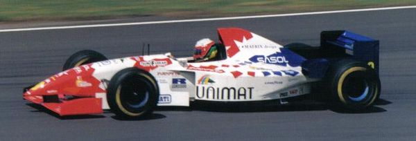 Massimiliano Papis driving for Footwork at the 1995 British Grand Prix.