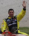 NASCAR driver w:Max Papis during driver's introductions at the 2012 Sargento 200 Nationwide Series race at Road America.   This file was uploaded with Commonist.