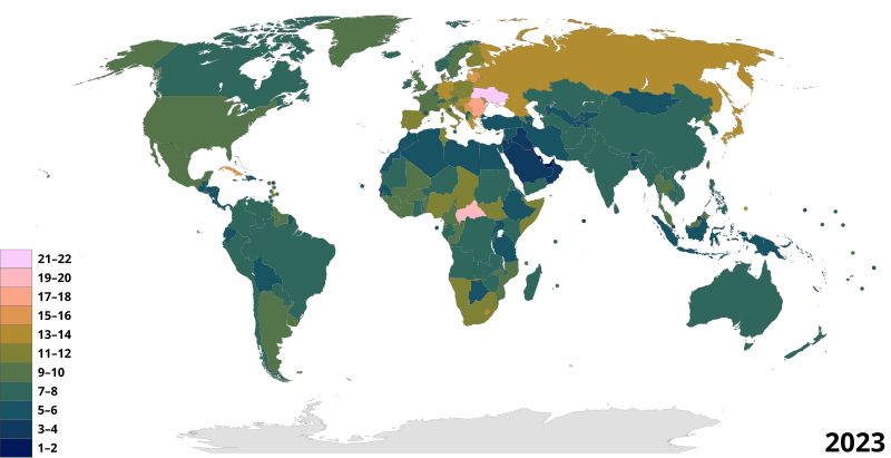 File:Mortality Rate Map by Country.svg