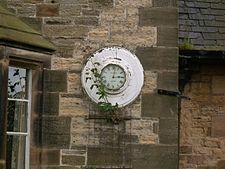 Moulton station clock Moulton End clock.jpg