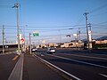 Nagao-Chuō crossing (Nagao-Nishi, Sanuki, Kagawa prefecture).