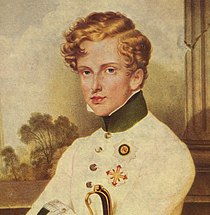 II. Napóleon, Reichstadt hercege, osztrák egyenruhában (Moritz Daffinger festménye)