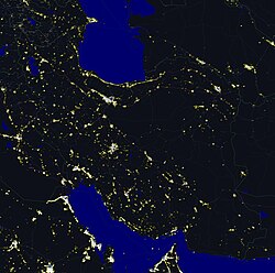 Iran at night Night lights of Iran.jpg
