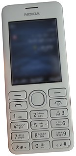 Nokia 206 mobile phone developed by Nokia