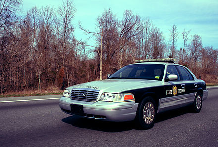 North Carolina State Highway Patrol cruiser on I-85 in 2008