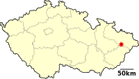 Nový Jičín (CZE) - location map.svg