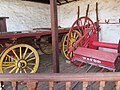 WAFBB (Western Australian Fire Brigades Board) carriages at the Newcastle Police Stables, Toodyay, Western Australia.