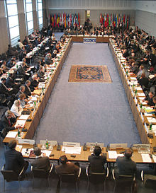 A meeting of the OSCE Permanent Council at the Hofburg in Vienna, Austria OSCE-Permanent Council.JPG