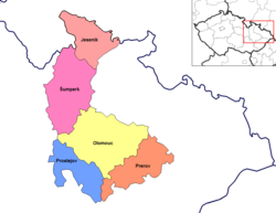 Districts of Olomouc Region