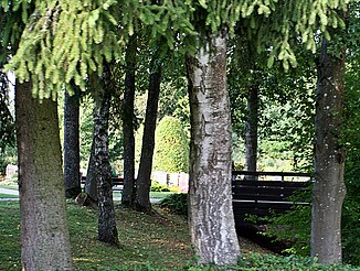 Am Mittelsbach auf dem Friedhof der Weilerkirche