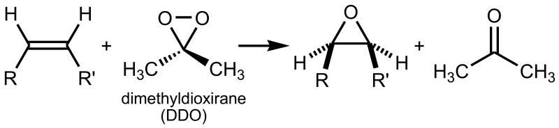 File:Oxidation of olefin using dimethyldioxirane.svg