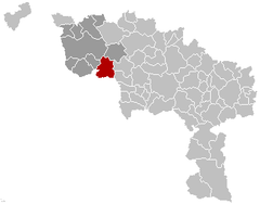 Péruwelz Hainaut Бельгия Map.png