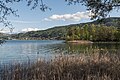 English: View of the waterline of Wörther See and Maria Wörth Deutsch: Blick auf die Uferlinie des Wörther Sees und Maria Wörth