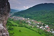 Čeština: Přírodní rezervace Červenokamenské bradlo, okres Ilava