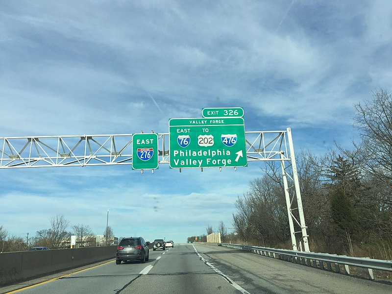 File:Pennsylvania Turnpike eastbound at I-276 exit3.jpg