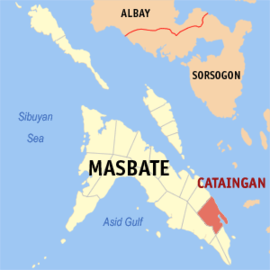 Cataingan na Masbate Coordenadas : 12°0'10"N, 123°59'40"E