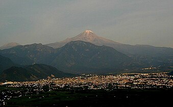 Orizaba and the Pico before dawn